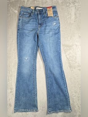 NWT Levi’s Women’s 725 High Rise Bootcut Grandeur Patch Denim Blue Jeans Size 29